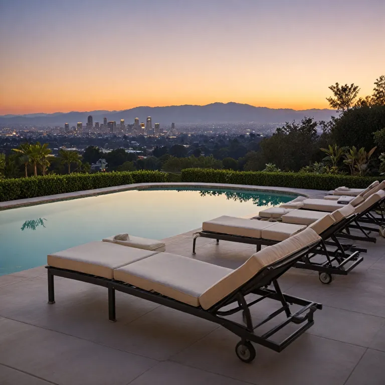 Experience the elegance of Beverly Hills hotels with rooftop pools and panoramic views