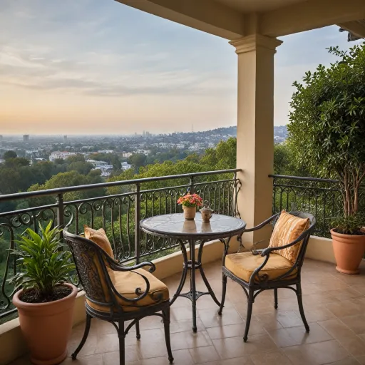 Experience the elegance of Beverly Hills luxury hotels with balcony accommodations